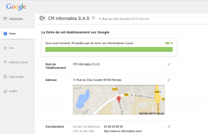 e-réputation deCR Informatics sur Google Local  CR Informatics sur Google Local